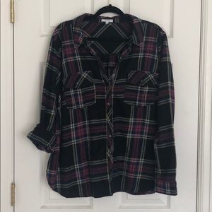Maurices Super Soft Flannel Button Up Size 2